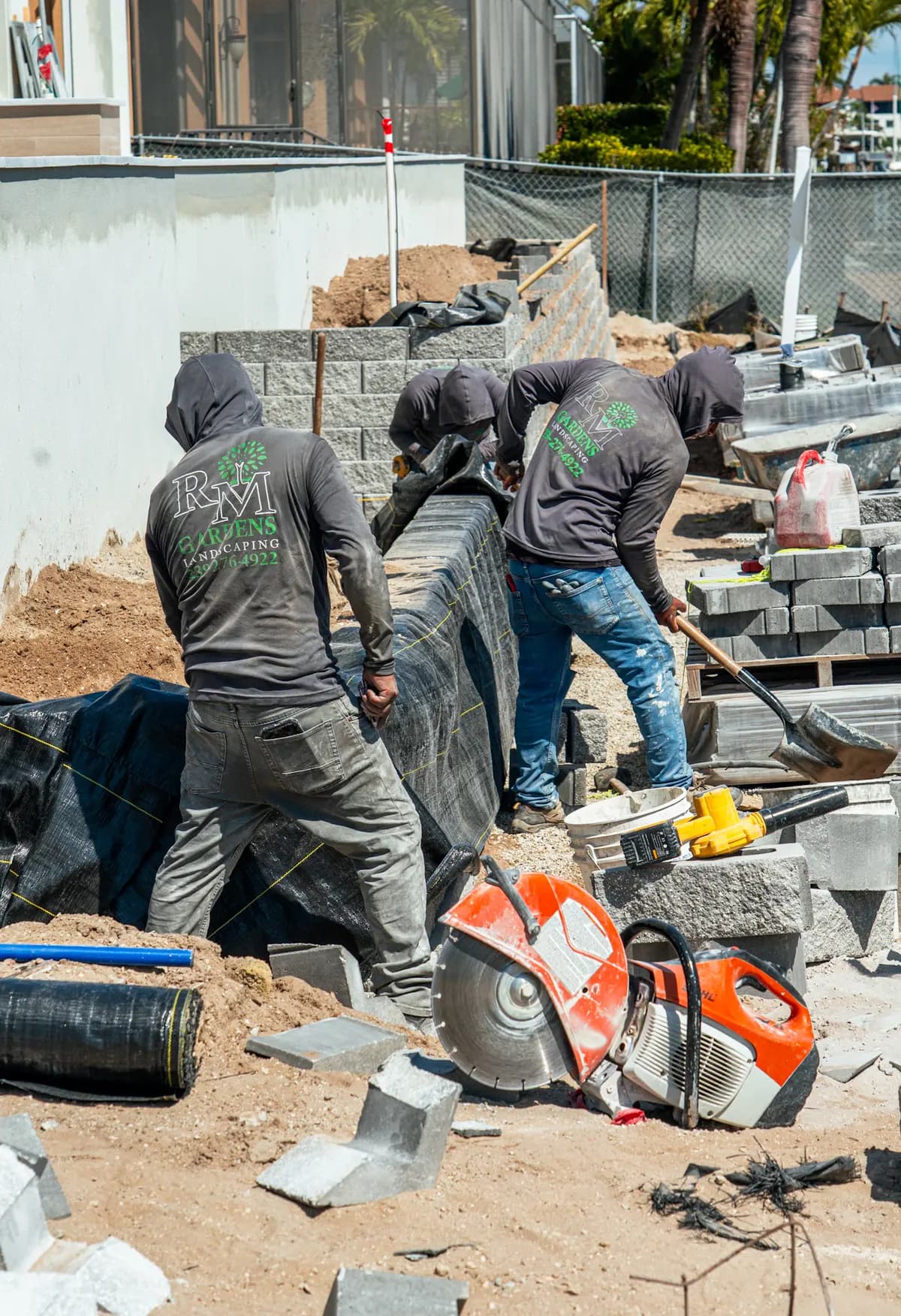 Hardscape patio project