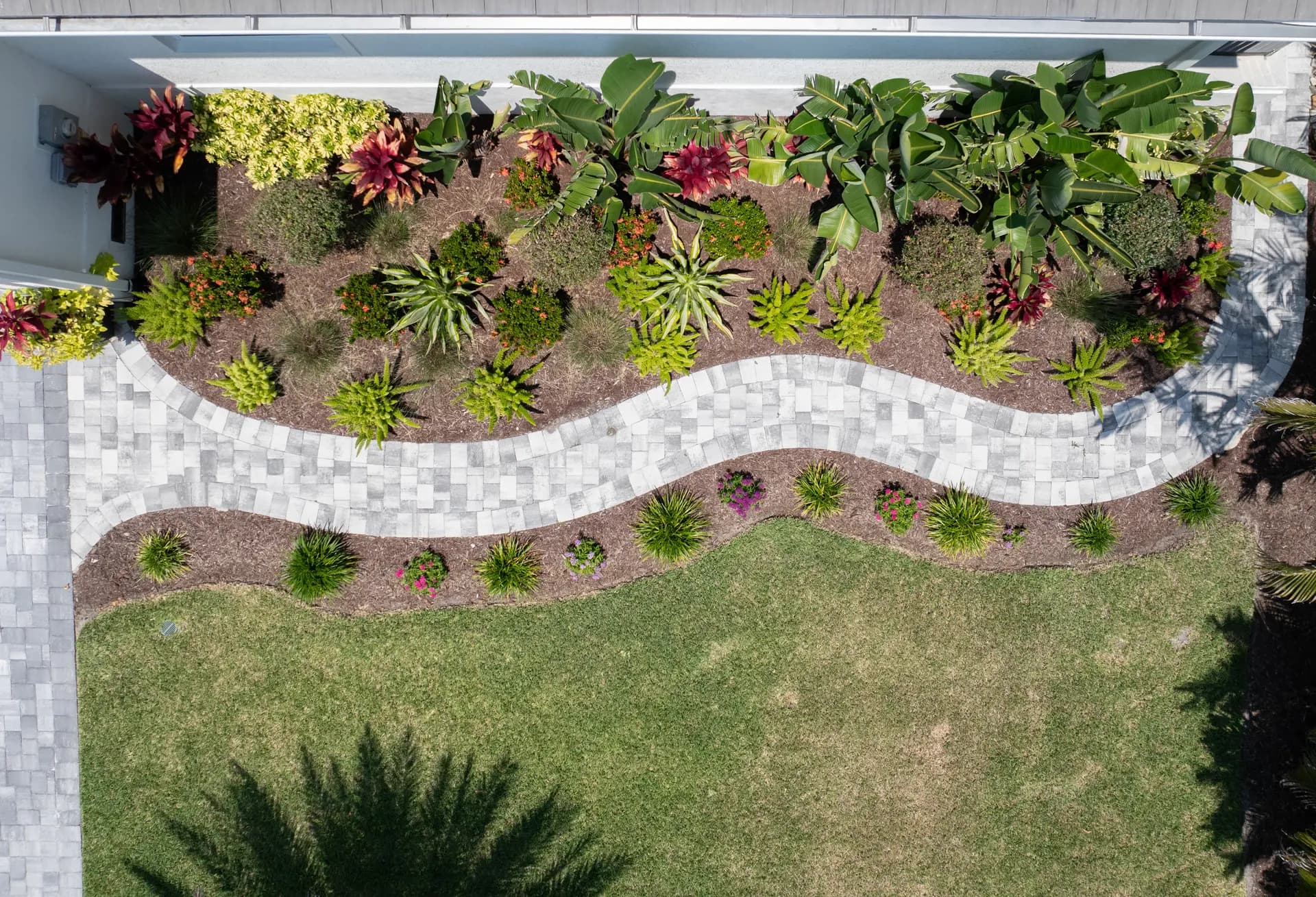 Beautiful landscaped garden